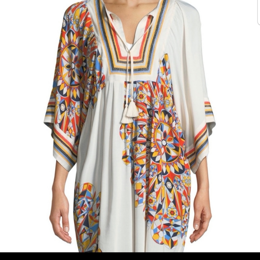 Tory Burch Psycho Geo Geometric Tunic Dress